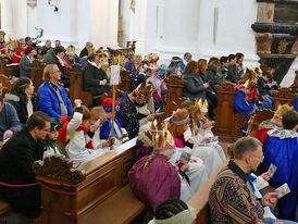 Diözesale Aussendung der Sternsinger im Hohen Dom zu Fulda (Foto:Karl-Franz Thiede)